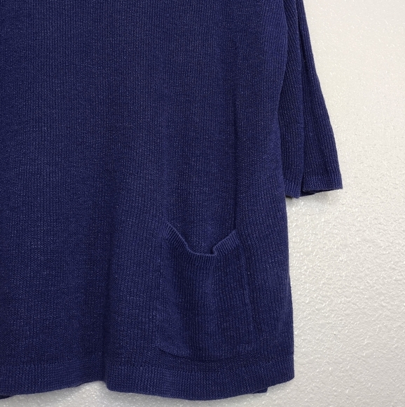 J. Jill Linen Blend Knit Lagenlook Women's V-Neck Sweater - Picture 5 of 13